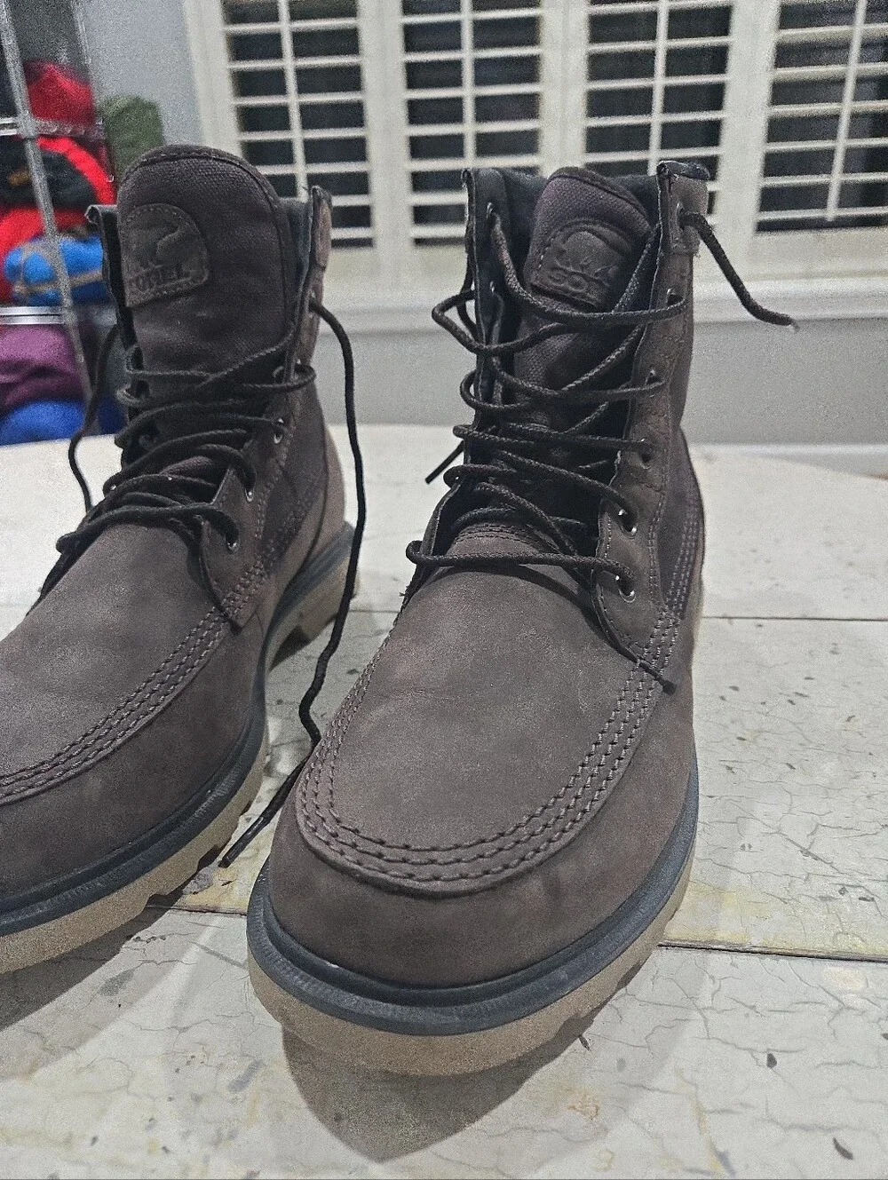 Sorel Carson Waterproof Boots 2028241205 Brown Men's 9.5q